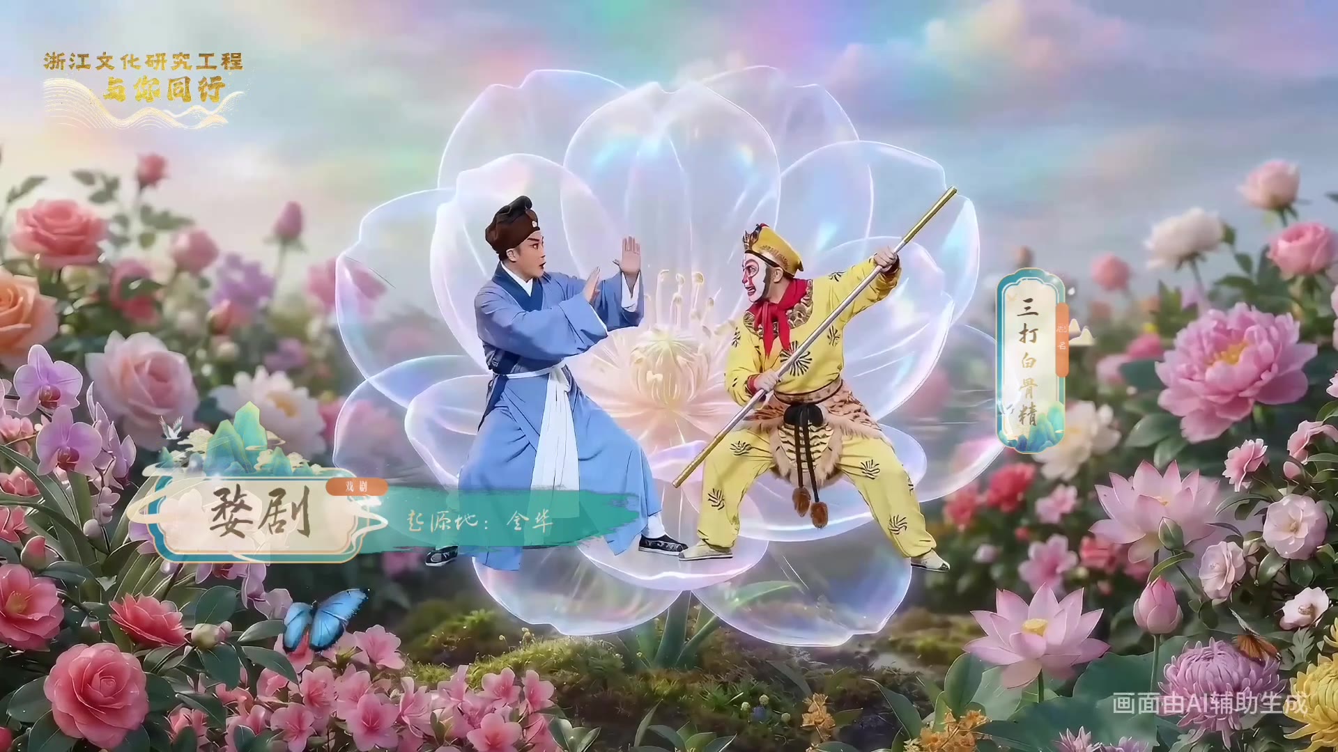 《一蝶越千年，浙里戏芳华》关键画面 2