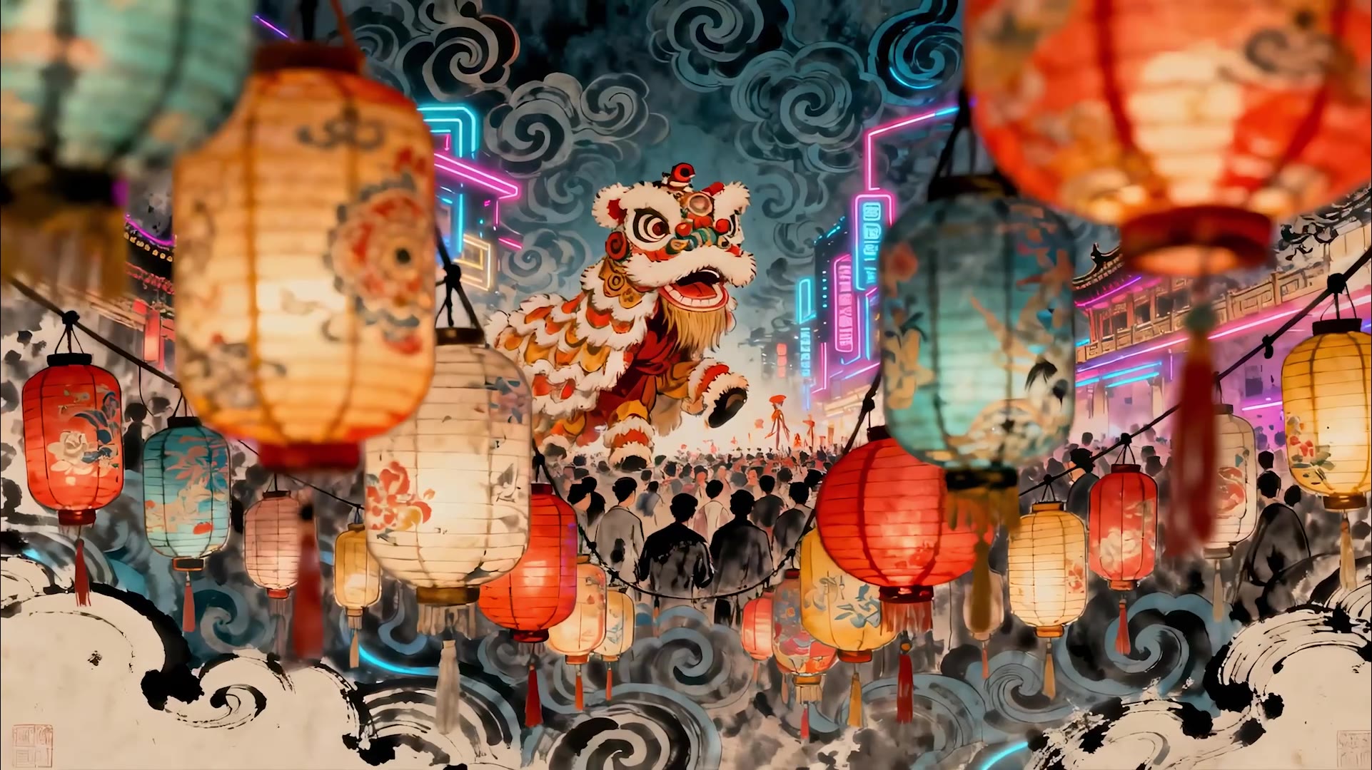 《万马奔春》关键画面 5